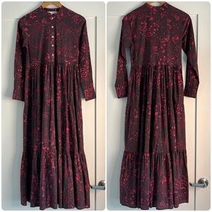 Ro’s Garden tiered printed dress extra small